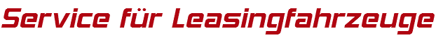 Service für Leasingfahrzeuge